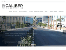 Tablet Screenshot of caliberpaving.com